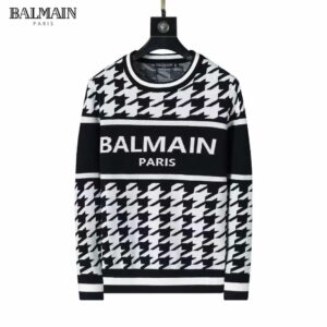 balmain premium quality all over printed sweater shirt