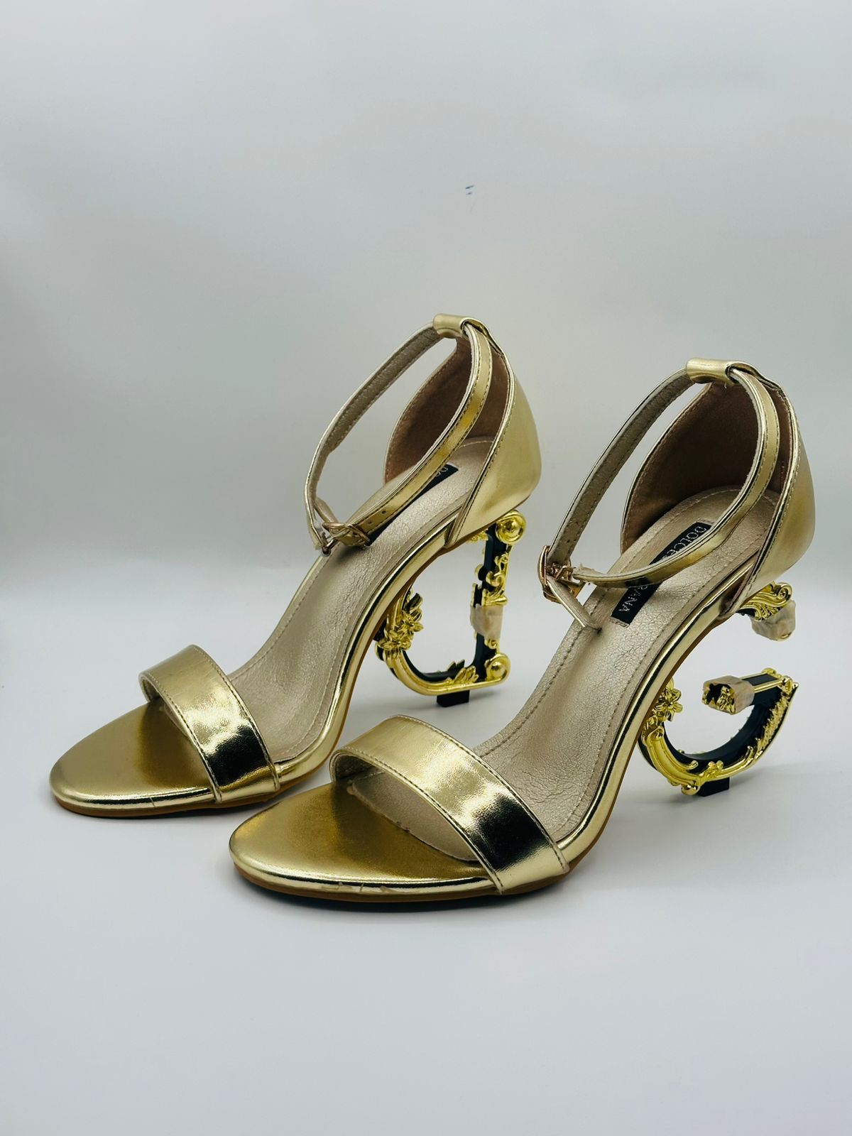imported d&g premium high heel women’s golden sandals imported d&g premium high heel women’s golden sandals