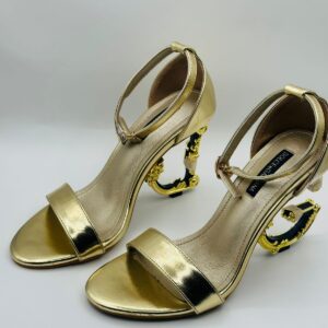 imported d&g premium high heel women’s golden sandals