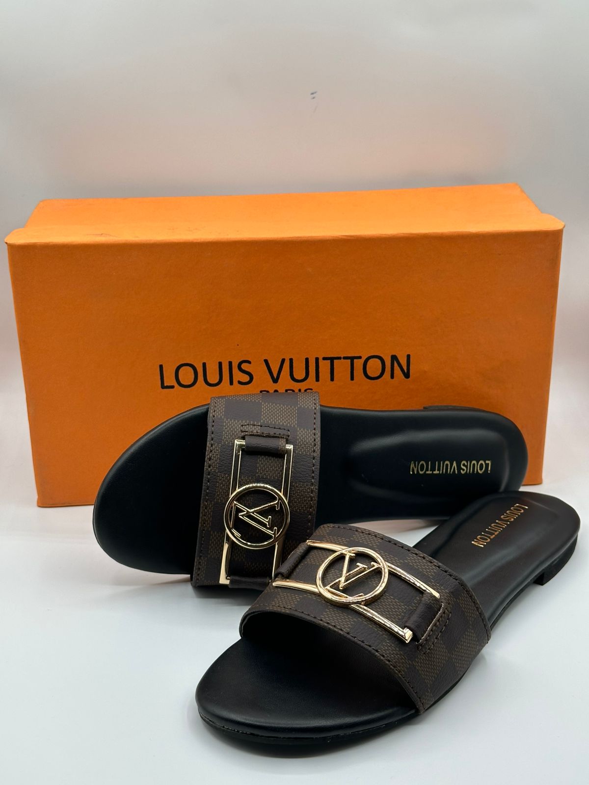 WhatsAppImage2024-12-27at16.41.53 LV Women Flat Printed Slipper With Buckle