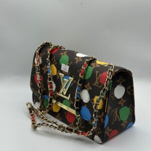 LV All-Over Printed Premium Side Bag With Front Buckle