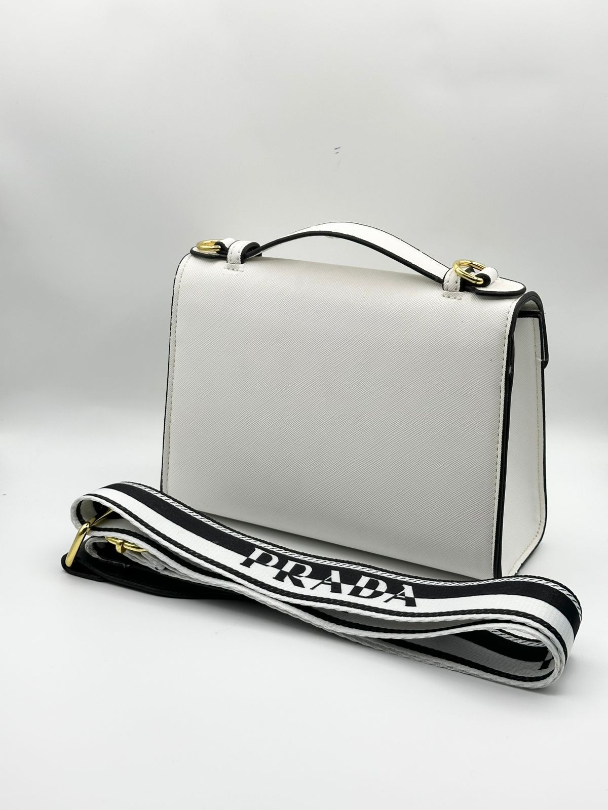 Prada Premium Quality White Side Bag - Image 2