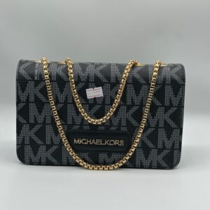 Michael Kors Premium Quality All-Over Printed Ladies Side Bag with Buckle