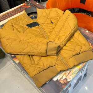 Polo Ralph Lauren High Quality Super Soft Mustard Zipper Puffer Jacket