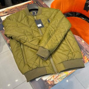 Polo Ralph Lauren High Quality Super Soft Green Zipper Puffer Jacket