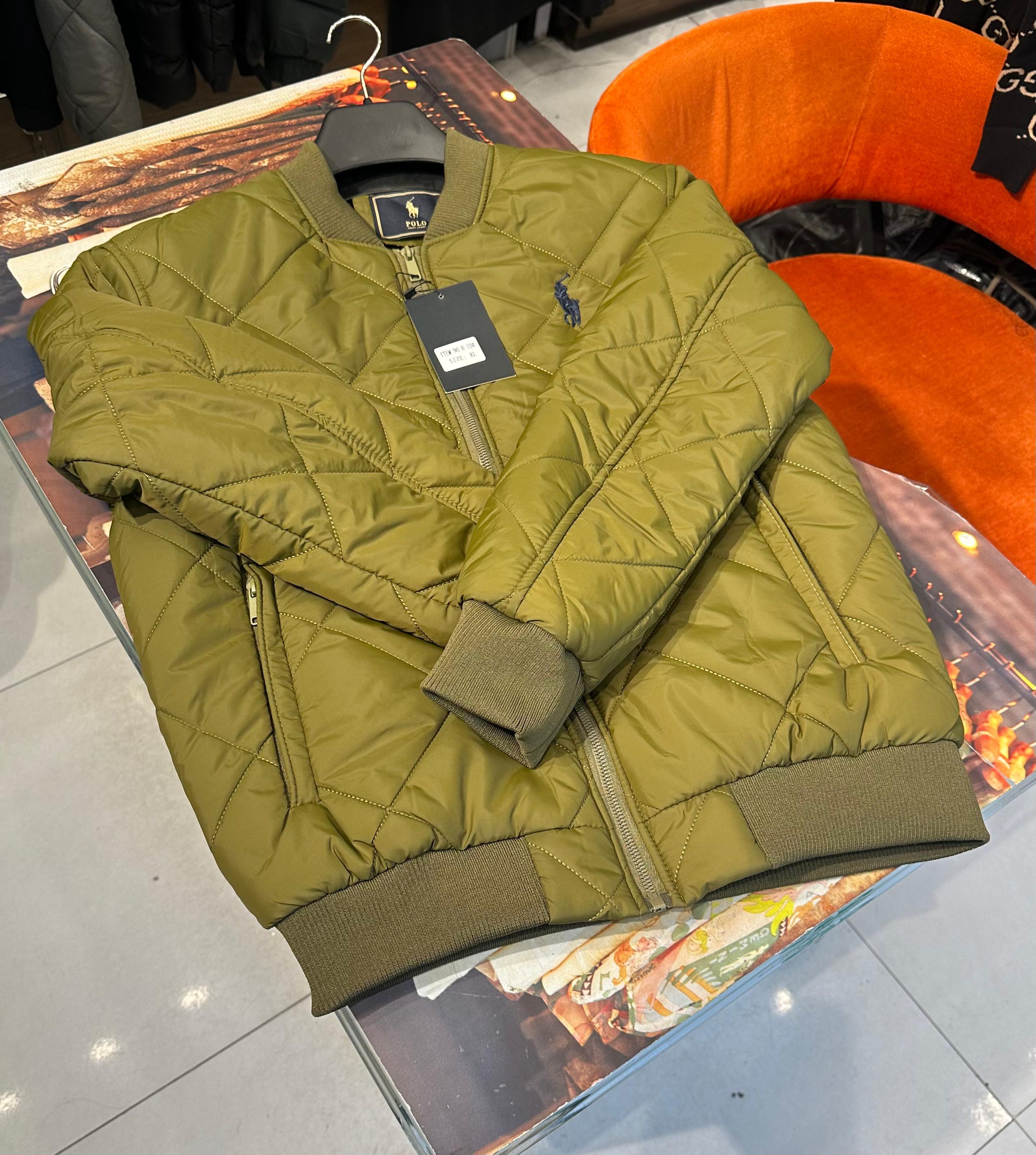 WhatsAppImage2025-01-21at22.11.56 Polo Ralph Lauren High Quality Super Soft Green Zipper Puffer Jacket