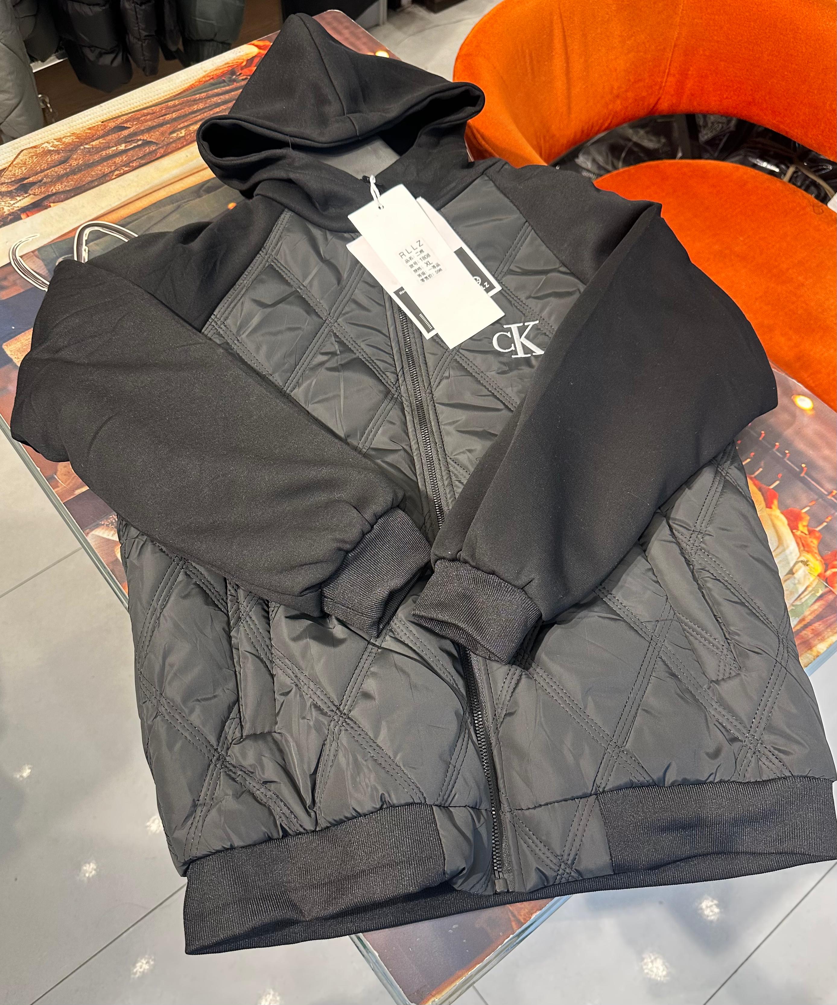 ck high quality super soft zipper puffer jacket