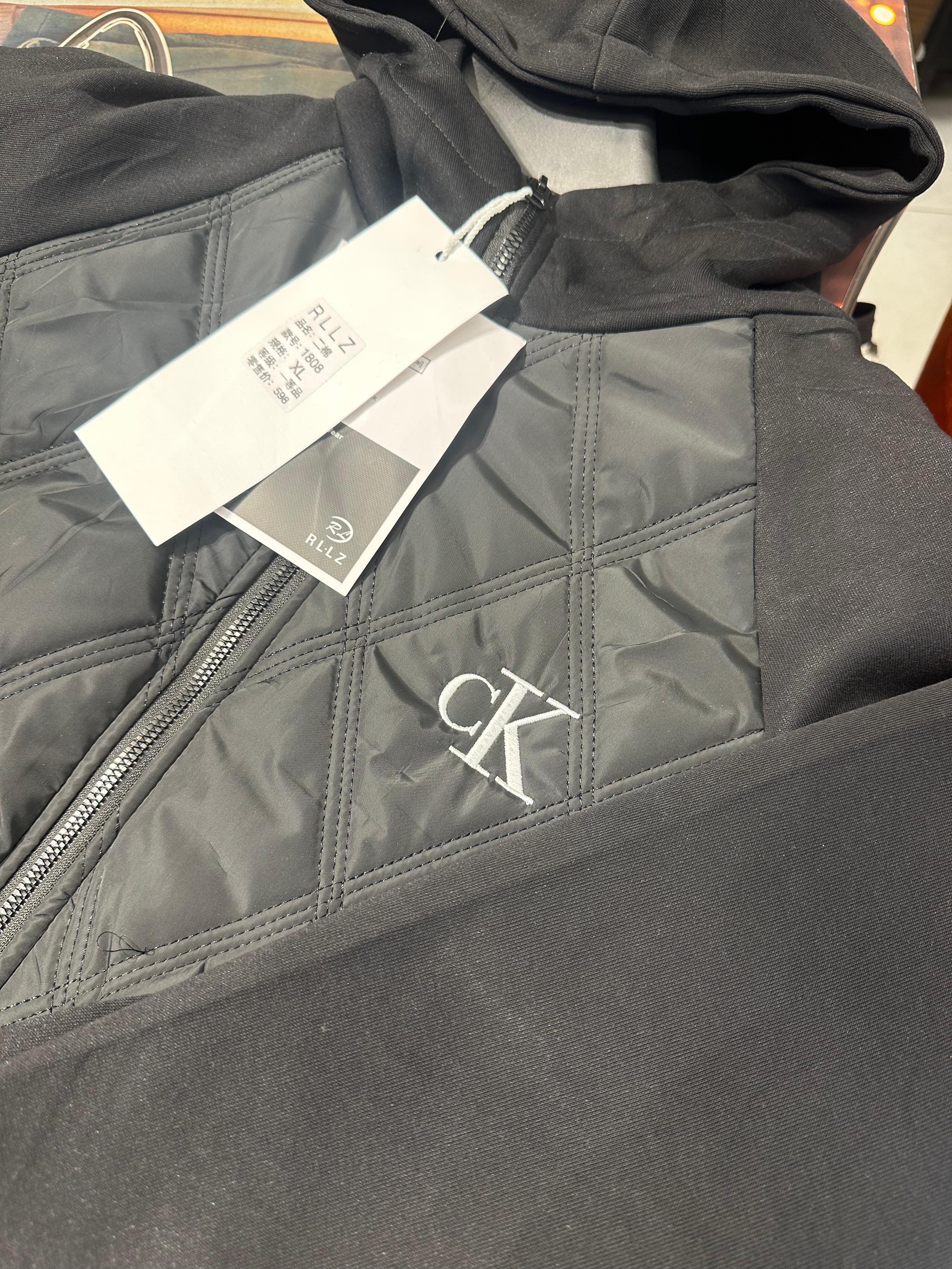 ck high quality super soft zipper puffer jacket
