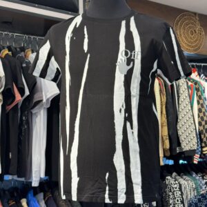 Off White & Black Soft Cotton Round Neck T-Shirt