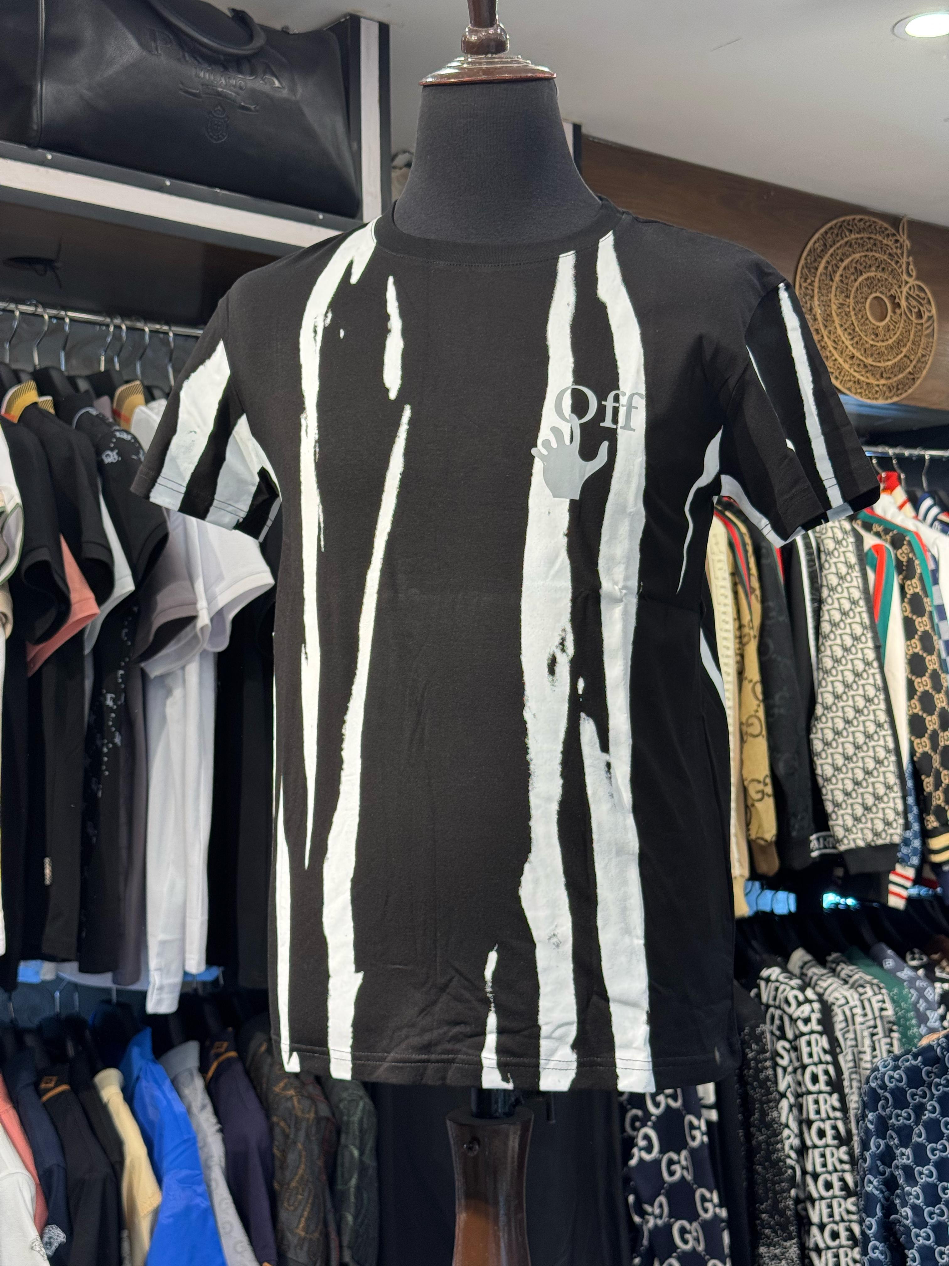 WhatsAppImage2025-04-23at15.47.18 Off White & Black Soft Cotton Round Neck T-Shirt
