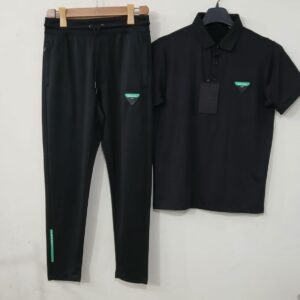 Prada Premium Quality Soft Cotton Black Tracksuit