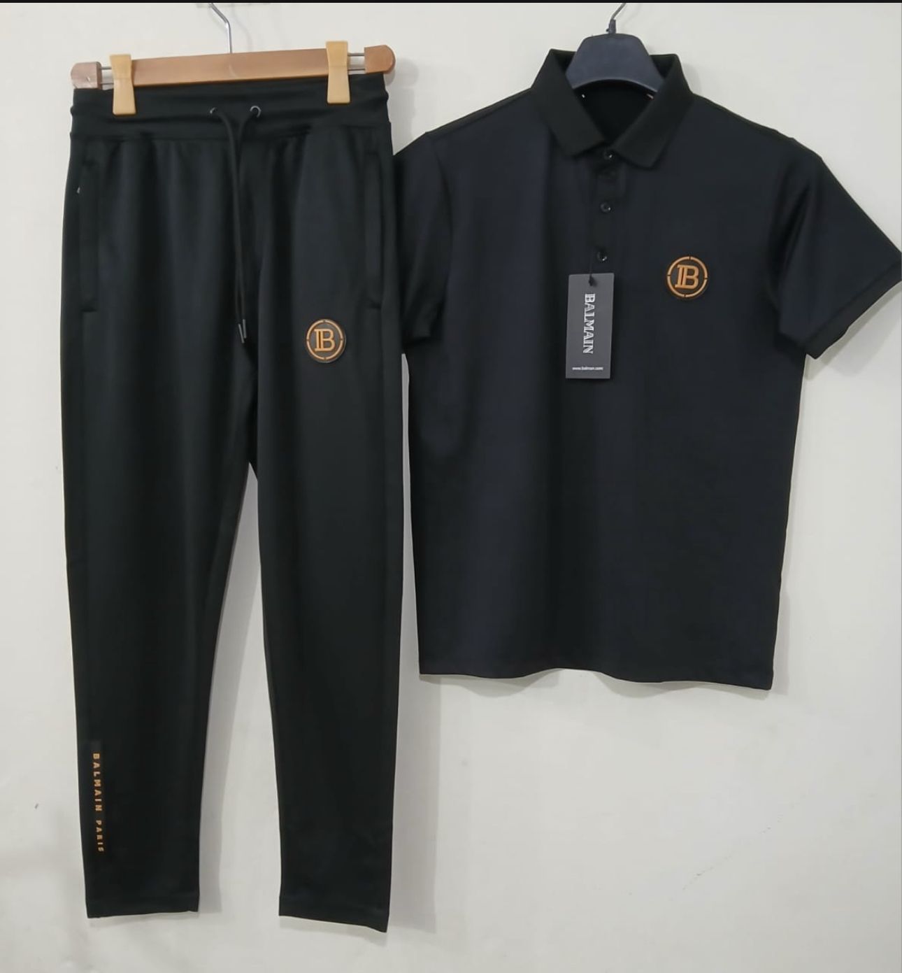 balmain premium quality soft cotton black tracksuit balmain premium quality soft cotton black tracksuit