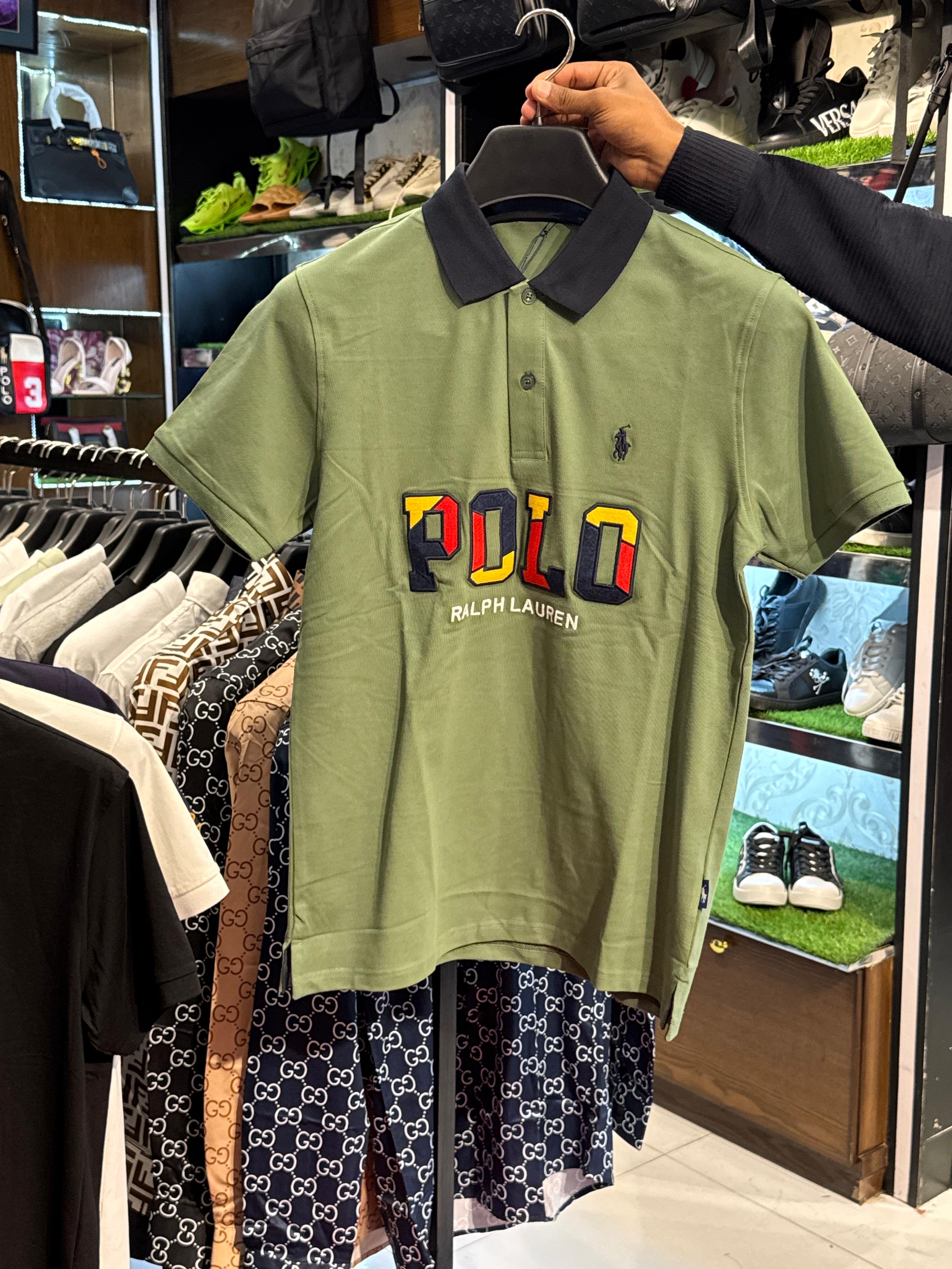 high quality ralph lauren olive embroidered polo shirt high quality ralph lauren olive embroidered polo shirt