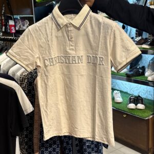 Premium Quality Christian Dior White Polo Shirt