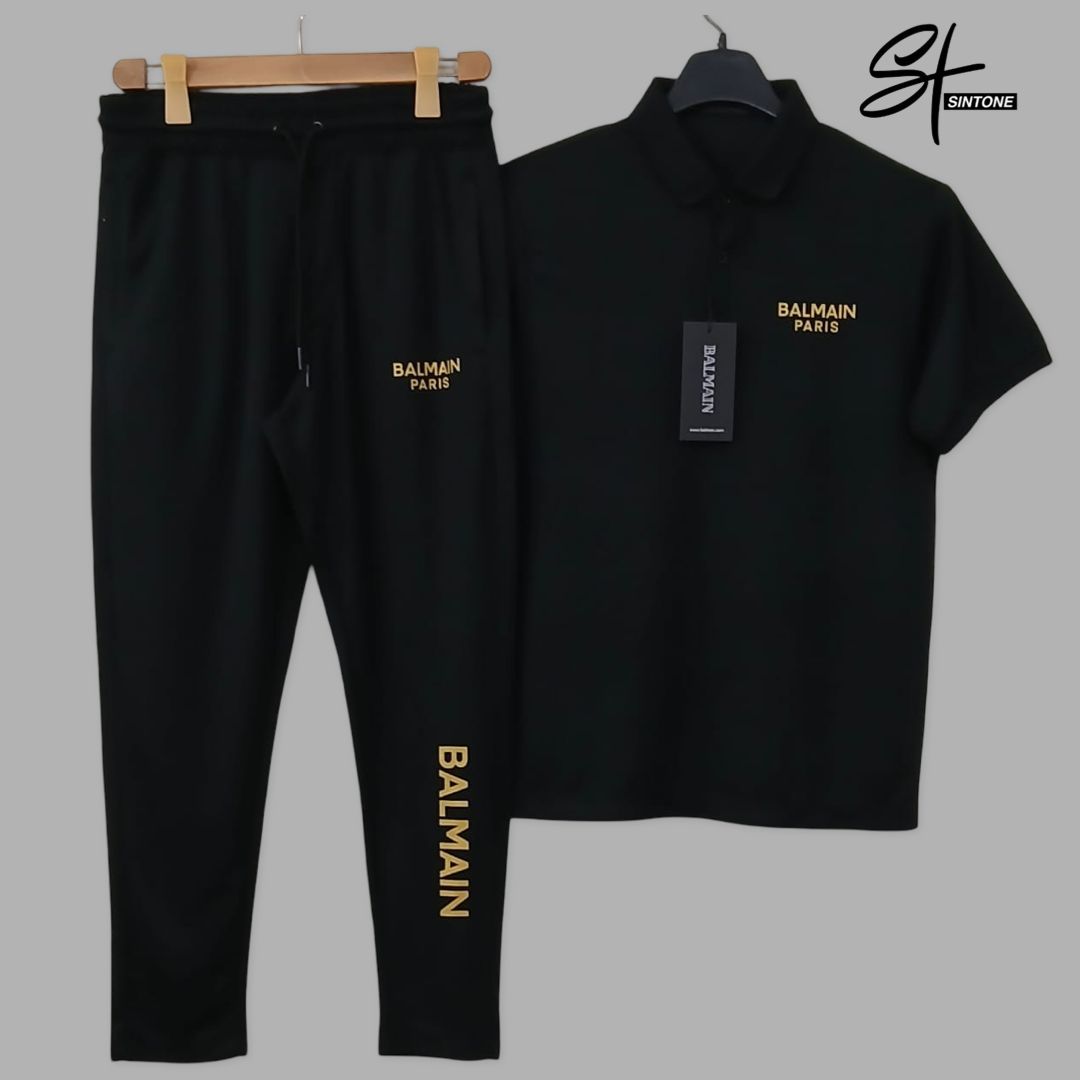 balmain premium quality soft cotton printed summer tracksuit balmain premium quality soft cotton printed summer tracksuit