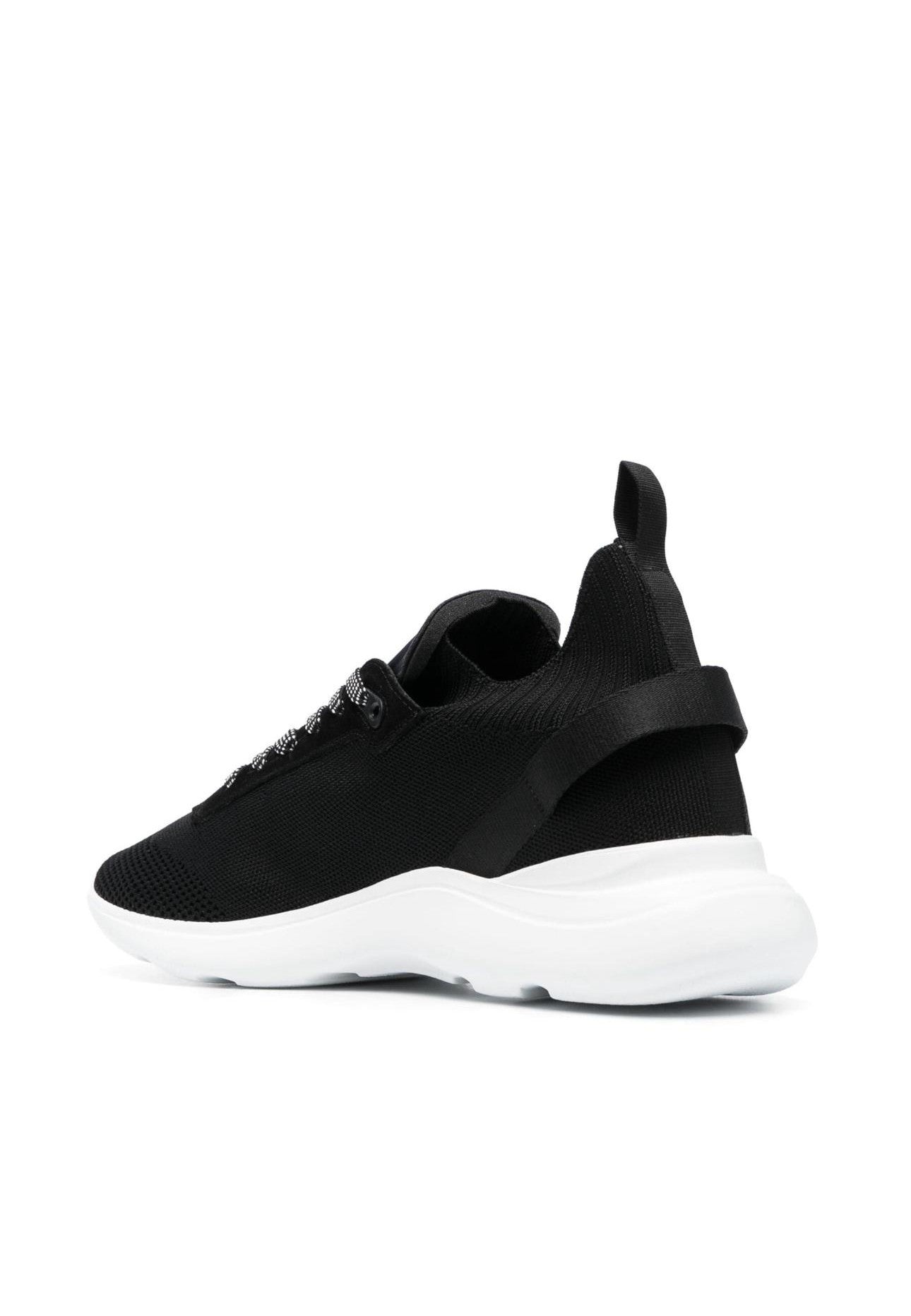 dsquared2 without sock black knit sneakers