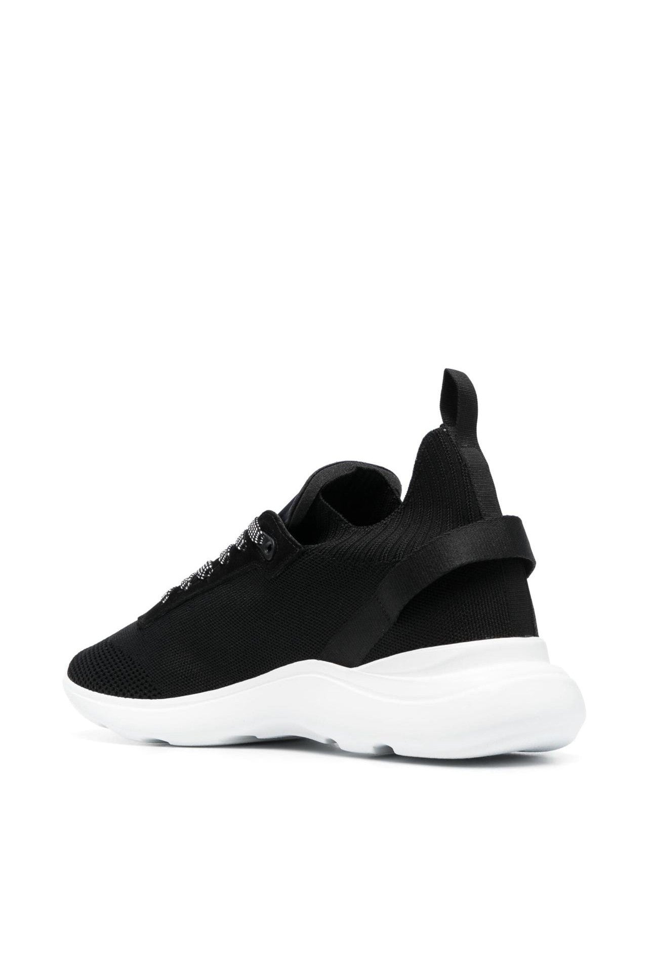 dsquared2 without sock black knit sneakers