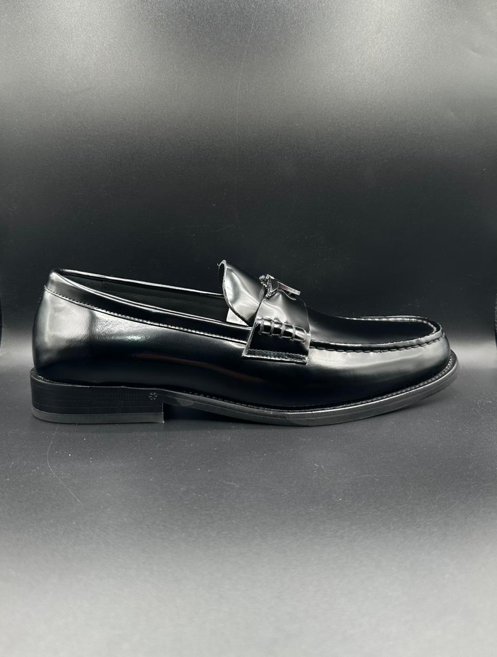 louis vuitton black leather slip on loafer louis vuitton black leather slip on loafer