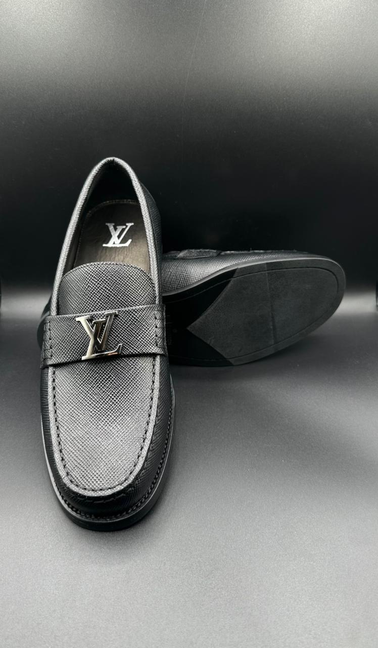 louis vuitton black leather lv buckle loafer louis vuitton black leather lv buckle loafer